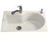Kohler Entree K-5986-2-96 Biscuit Tile-In Kitchen Sink with Two-Hole Faucet Drilling