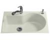 Kohler Entree K-5986-2-NG Tea Green Tile-In Kitchen Sink with Two-Hole Faucet Drilling