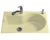 Kohler Entree K-5986-2-Y2 Sunlight Tile-In Kitchen Sink with Two-Hole Faucet Drilling