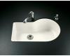 Kohler Entree K-5986-2U-FD Cane Sugar Undercounter Kitchen Sink with Two-Hole Oversized Faucet Drilling