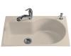 Kohler Entree K-5986-5-55 Innocent Blush Tile-In Kitchen Sink with Five-Hole Faucet Drilling