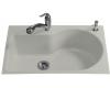 Kohler Entree K-5986-5-95 Ice Grey Tile-In Kitchen Sink with Five-Hole Faucet Drilling