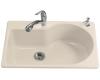 Kohler Entree K-5988-2-55 Innocent Blush Self-Rimming Kitchen Sink with Two-Hole Faucet Drilling
