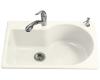 Kohler Entree K-5988-2-96 Biscuit Self-Rimming Kitchen Sink with Two-Hole Faucet Drilling