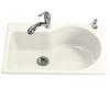 Kohler EntrÃ©e K-5988-2-FE Frost Self-Rimming Kitchen Sink with Two-Hole Faucet Drilling