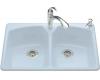 Kohler Tanager K-6491-1-6 Skylight Self-Rimming Kitchen Sink with Single-Hole Faucet Drilling