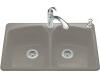 Kohler Tanager K-6491-3-K4 Cashmere Self-Rimming Kitchen Sink with Single-Hole Faucet Drilling and Two Accessory Holes