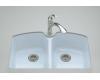 Kohler Tanager K-6491-3U-6 Skylight Undercounter Kitchen Sink with Single-Hole Faucet and Two Accessory Holes Drillings