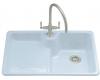 Kohler Carrizo K-6495-1-6 Skylight Self-Rimming Kitchen Sink with Single-Hole Faucet Drilling