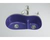 Kohler Iron/Tones K-6498-30 Iron Cobalt Smart Divide Offset Kitchen Sink