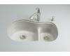 Kohler Iron/Tones K-6498-95 Ice Grey Smart Divide Offset Kitchen Sink