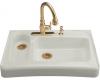 Kohler Assure K-6536-3-95 Ice Grey Barrier-Free Tile-In/Undercounter Kitchen Sink with Three-Hole Faucet Drilling