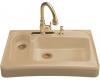 Kohler Assure K-6536-4-33 Mexican Sand Barrier-Free Tile-In/Undercounter Kitchen Sink with Four-Hole Faucet Drilling
