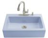 Kohler Dickinson K-6546-3-6 Skylight Tile-In Kitchen Sink with Three-Hole Faucet Drilling and Apron-Front