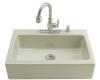 Kohler Dickinson K-6546-3-G9 Sandbar Tile-In Kitchen Sink with Three-Hole Faucet Drilling and Apron-Front