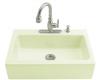 Kohler Dickinson K-6546-3-NG Tea Green Tile-In Kitchen Sink with Three-Hole Faucet Drilling and Apron-Front
