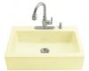 Kohler Dickinson K-6546-3-Y2 Sunlight Tile-In Kitchen Sink with Three-Hole Faucet Drilling and Apron-Front