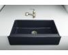 Kohler Dickinson K-6546-4U-52 Navy Undercounter Kitchen Sink with Four-Hole Oversized Centers and Apron-Front