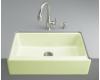 Kohler Dickinson K-6546-4U-NG Tea Green Undercounter Kitchen Sink with Four-Hole Oversized Centers and Apron-Front