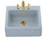 Kohler Alcott K-6573-3-6 Skylight Tile-In Kitchen Sink with Three-Hole Faucet Drilling and Apron-Front