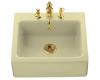Kohler Alcott K-6573-3-Y2 Sunlight Tile-In Kitchen Sink with Three-Hole Faucet Drilling and Apron-Front