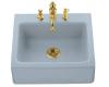 Kohler Alcott K-6573-4-6 Skylight Tile-In Kitchen Sink with Four-Hole Faucet Drilling and Apron-Front