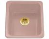 Kohler Iron/Tones K-6584-45 Wild Rose 17" x 18-3/4" Self-Rimming or 14" x 15-3/4" Undermount Kitchen Sink