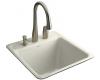 Kohler Park Falls K-6656-2-96 Biscuit Tile-In/Metal Frame Utility Sink with Two-Hole Faucet Drilling