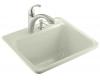 Kohler Glen Falls K-6663-1-NG Tea Green Self-Rimming Utility Sink with One-Hole Faucet Drilling