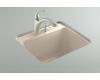 Kohler Glen Falls K-6663-1U-55 Innocent Blush Undercounter Utility Sink with One-Hole Faucet Drilling