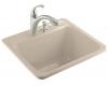 Kohler Glen Falls K-6663-2-55 Innocent Blush Self-Rimming Utility Sink with Two-Hole Faucet Drilling