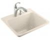 Kohler Glen Falls K-6663-2-FD Cane Sugar Self-Rimming Utility Sink with Two-Hole Faucet Drilling