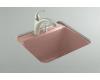 Kohler Glen Falls K-6663-2U-45 Wild Rose Undercounter Utility Sink with Two-Hole Faucet Drilling