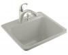 Kohler Glen Falls K-6663-3-95 Ice Grey Self-Rimming Utility Sink with Three-Hole Faucet Drilling