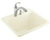 Kohler Glen Falls K-6663-3-KE Vapour Orange Self-Rimming Utility Sink with Three-Hole Faucet Drilling