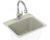 Kohler Glen Falls K-6664-1-0 White Tile-In Utility Sink with One-Hole Faucet Drilling