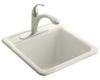 Kohler Park Falls K-6655-1-FP Caviar Self-Rimming Sink with One-Hole Faucet Drilling
