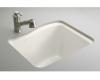 Kohler River Falls K-6657-4U-FP Caviar Undercounter Sink with Four-Hole Faucet Drilling
