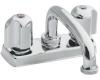 Kohler Trend K-11935-U-CP Polished Chrome Laundry Tray Faucet with Threaded Swing Spout and Blade Handles