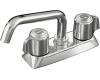 Kohler Coralais K-15270-B-CP Polished Chrome Laundry Sink Faucet with Plain End Spout and Blade Handles