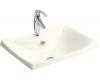 Kohler Escale K-19029-1-96 Biscuit Self-Rimming Lavatory with Single-Hole Faucet Drilling
