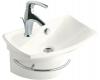 Kohler Escale K-19033-1-0 White Wall-Mount Lavatory with Single-Hole Faucet Drilling
