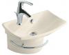 Kohler Escale K-19033-1-47 Almond Wall-Mount Lavatory with Single-Hole Faucet Drilling