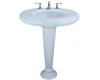 Kohler Revival K-2000-1-6 Skylight Pedestal Lavatory with Transitional Pedestal and Single-Hole Faucet Drilling