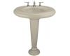 Kohler Revival K-2000-1-G9 Sandbar Pedestal Lavatory with Transitional Pedestal and Single-Hole Faucet Drilling