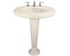 Kohler Revival K-2000-10-47 Almond Pedestal Lavatory with Transitional Pedestal and 10" Centers