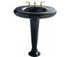 Kohler Revival K-2000-10-52 Navy Pedestal Lavatory with Transitional Pedestal and 10" Centers