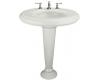 Kohler Revival K-2000-10-Y2 Sunlight Pedestal Lavatory with Transitional Pedestal and 10" Centers