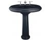 Kohler Revival K-2002-1-52 Navy Lavatory with Traditional Pedestal and Single-Hole Faucet Drilling