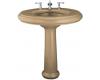 Kohler Revival K-2002-10-33 Mexican Sand Lavatory with Traditional Pedestal and 10" Centers